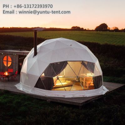 Luxury Resort Hotel Glamping Pvc Insulated Dome Tent Geodesic Igloo ...