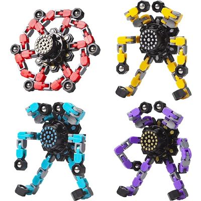 Transformable Fidget Spinners 4 Pcs for Kids and Adults Stress Relief Sensory Toys for Boys and Girl