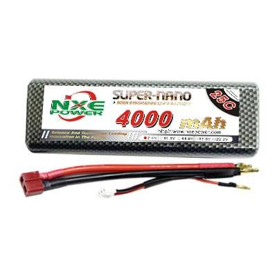 NXE4000mAh-35C-7.4V Hardcase RC Car Battery