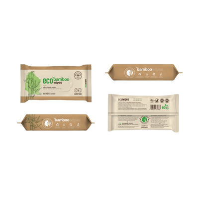 ECO BAMBOO WIPES 80 SHEETS Non-woven bamboo Sanitizing Baby Wipes High Quality From Vietnam