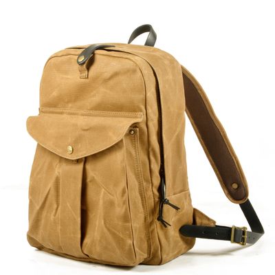 Waterproof outdoor Unisex Waxed Canvas School bags sports backpack Bag Bolso