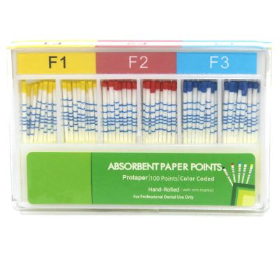 Dental Protaper Absorbent Paper Points with Length mm marked F1-F3
