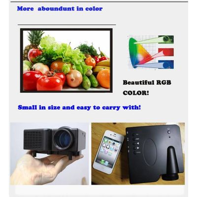cheapest LED projector, lcd projector , support HDMI and VGA, 720P