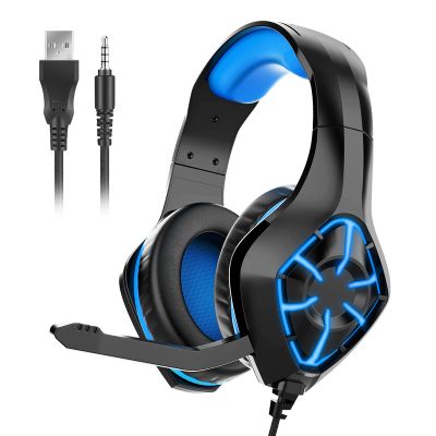 Headphones Deep Bass Stereo Over Head Earphone for PS4 phone PC XBOX Laptop Gaming Wired Headset