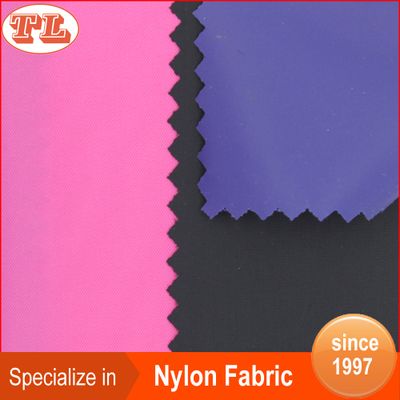 waterproof 70d 190t nylon taffeta fabric with soft PVC coated for raincoat rain jacket