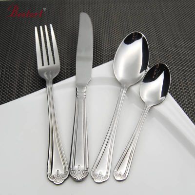 Stainless steel fork spoon knife cutlery set