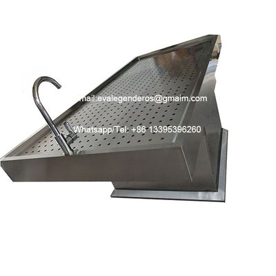 Morgue Height Lifting Dead Body Washing Table