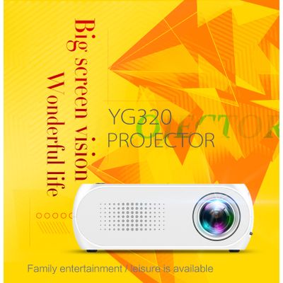 YG320 1080P Mini Portable LED Projector 4000 Lumens 23 Languages Home Theater Can Read U Disk TF Car