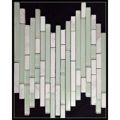 Marble and glass mix mosaic