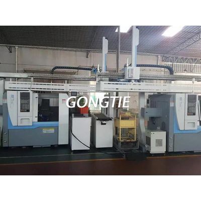 Automatic CNC Lathe with Gantry Loader