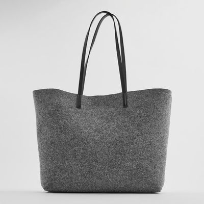 Eco Friendly Fashion Women Felt Shopping bag Ladies Tote Bags with Handle