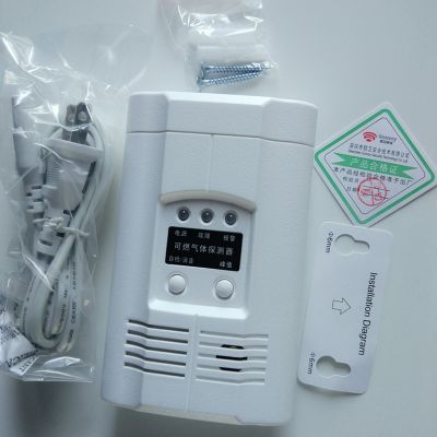 AC220V Powered Plug-In Combustible Gas Alarm LPG/LNG gas detector