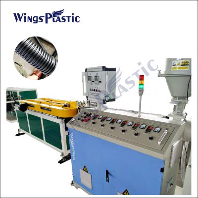 Fully Automatic PVC PP PE Plastic Single Wall Corrugated Pipe Extruder Making Machine