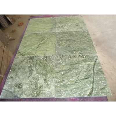 Green Marble Tiles Bathroom Floor