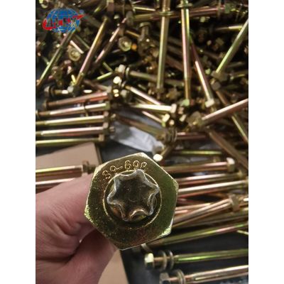 Customized Fastener Torx head Bolt Hexagon Nuts And Plain Washer For Steel Strure