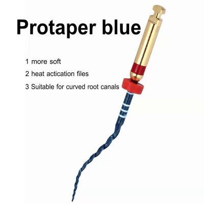Dental Rotary Files Heat Activation Files Blue 21mm 25mm