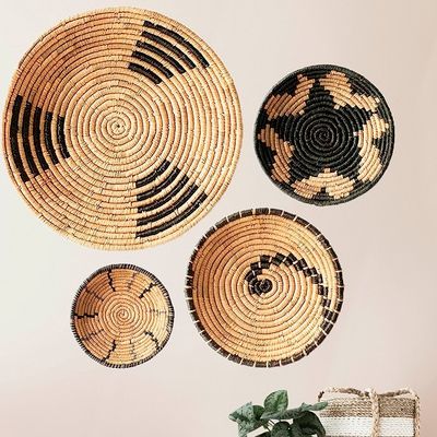 Water hyacinth Seagrass Woven Wall Basket Decoration Art Vietnam Handicraft Manufacturer