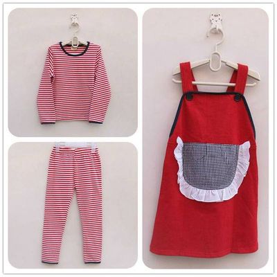 child clothes girl three pieces clothing set red girl dress mix order wholesale