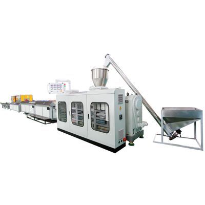 Waste PP PE PVC WPC wood plastic composite extruder flooring wall cladding profile making machine