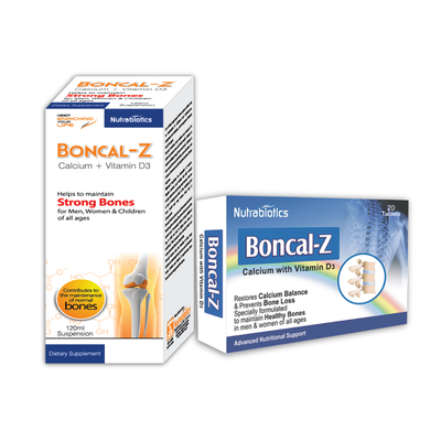 Boncal-Z Tablet & Syrup (Calcium+Vitamin-D3) for Healthy Bones