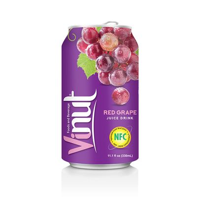 330ml Canned Fruit Juice Grape Juice Drink Supplier