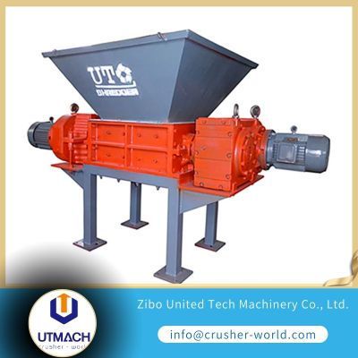 Small double shaft shredder paper and plastic D2040