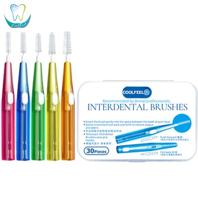 Push Pull type Flexible FDA Approved Interdental Brushes