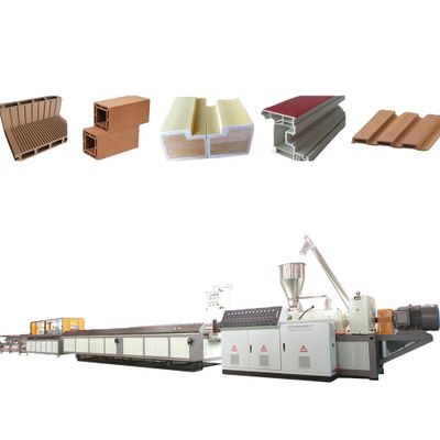 wood plastic machinery of pvc wpc door frame,wall panel making machinery