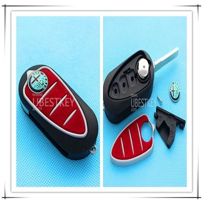 Alfa Romeo 3-button flip remote key shell