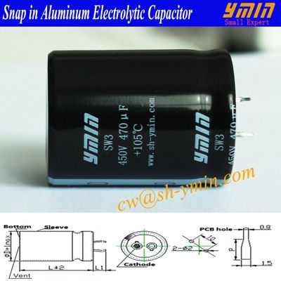 AC Capacitor Snap in Electrolytic Capacitor for EV AC Fast Charging Post and  AC Fast Charging Piles