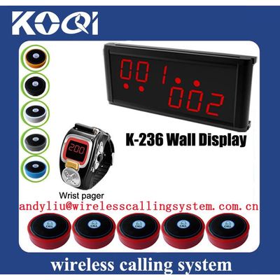 wireless coffee shop waiter call System K-236+K-200C+D1