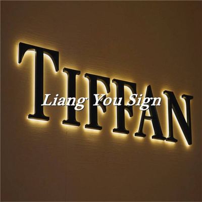 Durable SS Back Lit Advertising Store light up letter signs