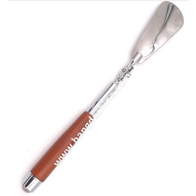 Telescopic Shoehorn with Wooden Handle and Massage Ball