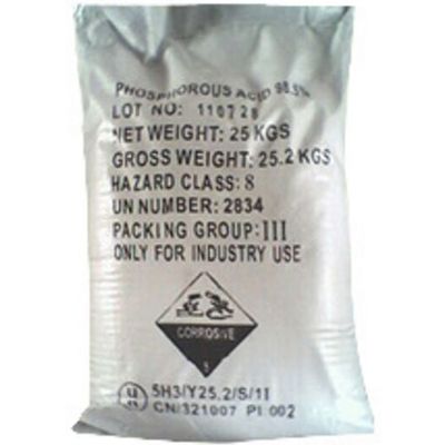 2021 high purity fertilizer grade H3PO3 phosphorous acid with 25kg bag