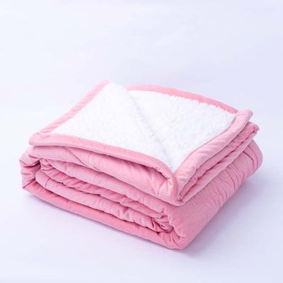 Electric Heated Blanket Throw Super Cozy Soft Flannel ETL&FCC Certification Home Office Use Pink