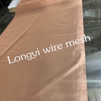 RF absorber shielding red copper woven mesh fabric/pure copper wire mesh