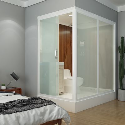 high quality ABS prefab modular bathroom pod units with complete bathroom accesories
