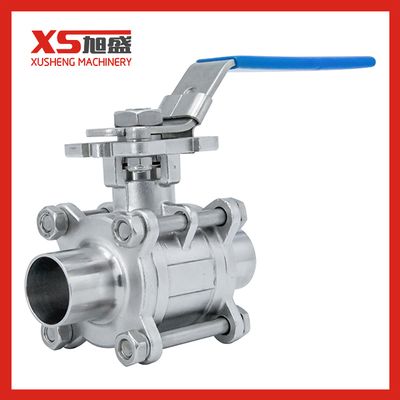 Sanitary Stainless Steel Three Pieces Welded Ball Valve - Wenzhou ...