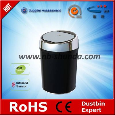 round automatic dustbin sliding rack for waste bin double trash bin