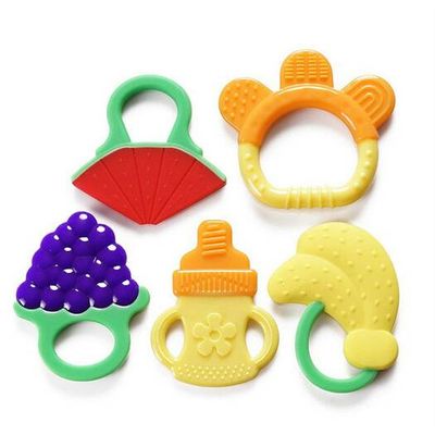 BPA Free Food Grade Custom Made Silicone Baby Teethers