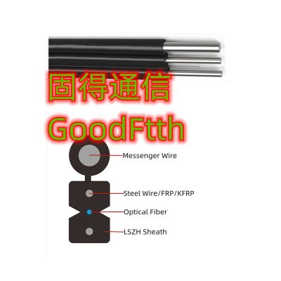 GoodFtth Flat Self-supporting Drop Cables 1C 2C 4C 6C 8C 12C 24C