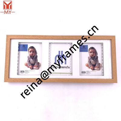 Factory Direct Selling 3 Pictures Frame MDF Baby Photo Frame for Room