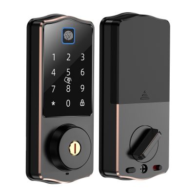 USB Charging Security Deadbolt Lock Smart Door Lock With Fingerprint Recognition