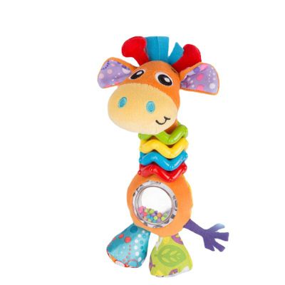 Giraffe Hanging Hand Catches Toy Hand Grip Rod Toys Baby Rattles Sticks Soft Plush Doll