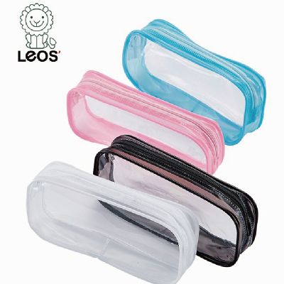 Hot-Selling Clear Pencil Case with Zipper for Students
