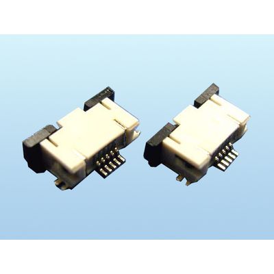 FPC SMT R/A 0.5mm Pitch Connector with Thermoplastic Cover