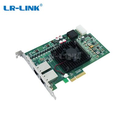 LR-LINK Dual-port 10G POE+ Ethernet Frame Grabber (Intel Chip