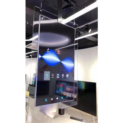 Store Club Top ceiling Hanged High Class Double Face TFT Glass LCD Screen Display