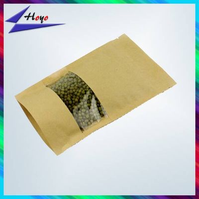 Food kraft paper bag with clear window