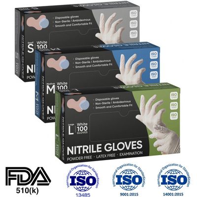 Disposable Medical Surgical Power FREE / Latex FREE Nitrile Gloves (Made in South Korea)